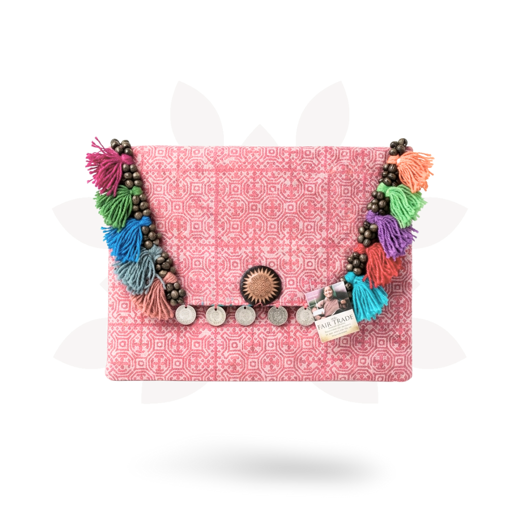 Boho-chic Batik Clutch Bag - Thailand