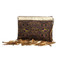 Metallic Leather & Embroidery Wristlet iPad | Tablet Bag - Thailand