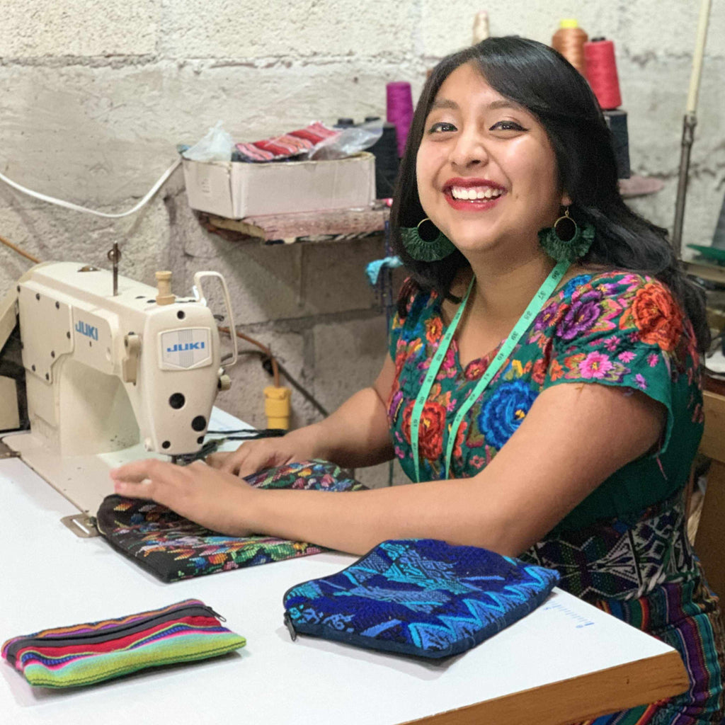 Maya Up-cycled Huipil Cosmetic One-of-a-Kind Bag (2XL) - Guatemala