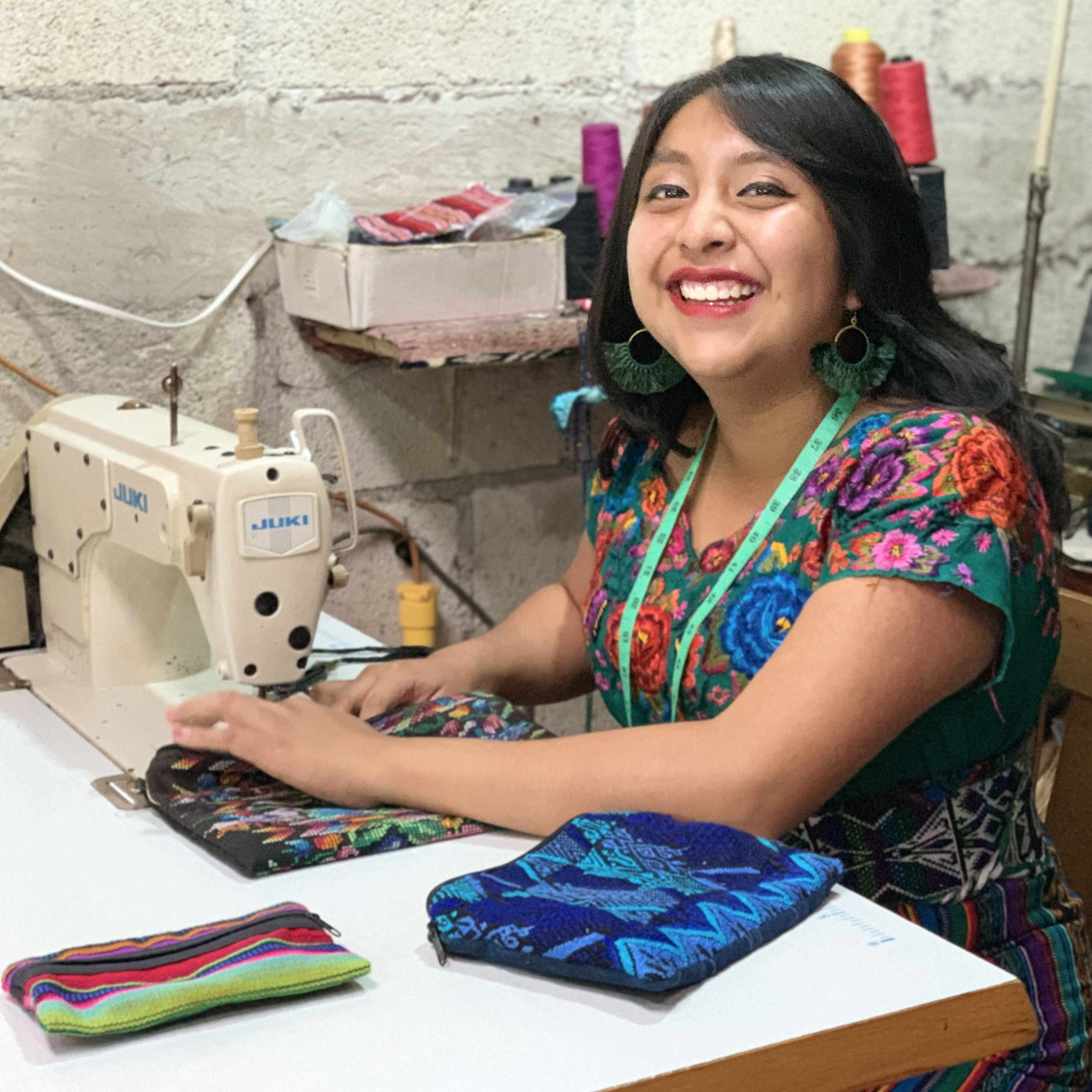 Maya Up-cycled Huipil Cosmetic One-of-a-Kind Bag (2XL) - Guatemala