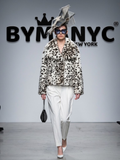 Women's Snow Leopard Faux Fur Short Jacket BYMANYC ® New York CONTEMPORARY VIBRANT MODERN FASHION - New Collection