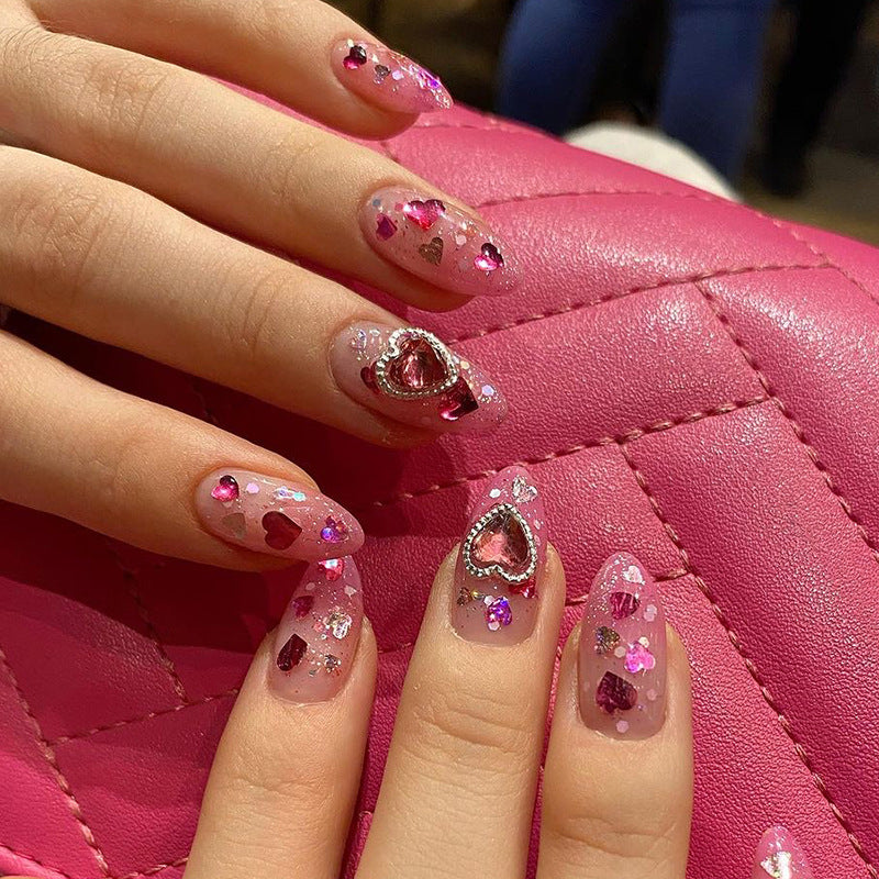 Crystal Cross Press-On Nail Set
