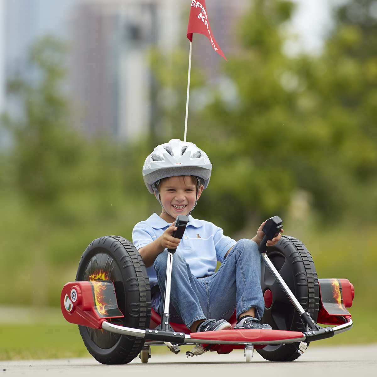12V Kids' Electric Spin Ride-On Toy | Red