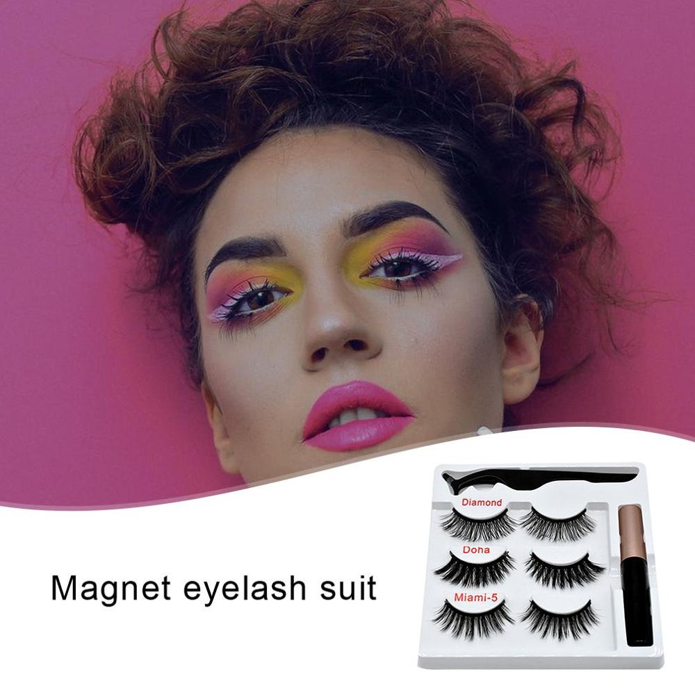 3-Pair Magnetic Lash & Eyeliner Set