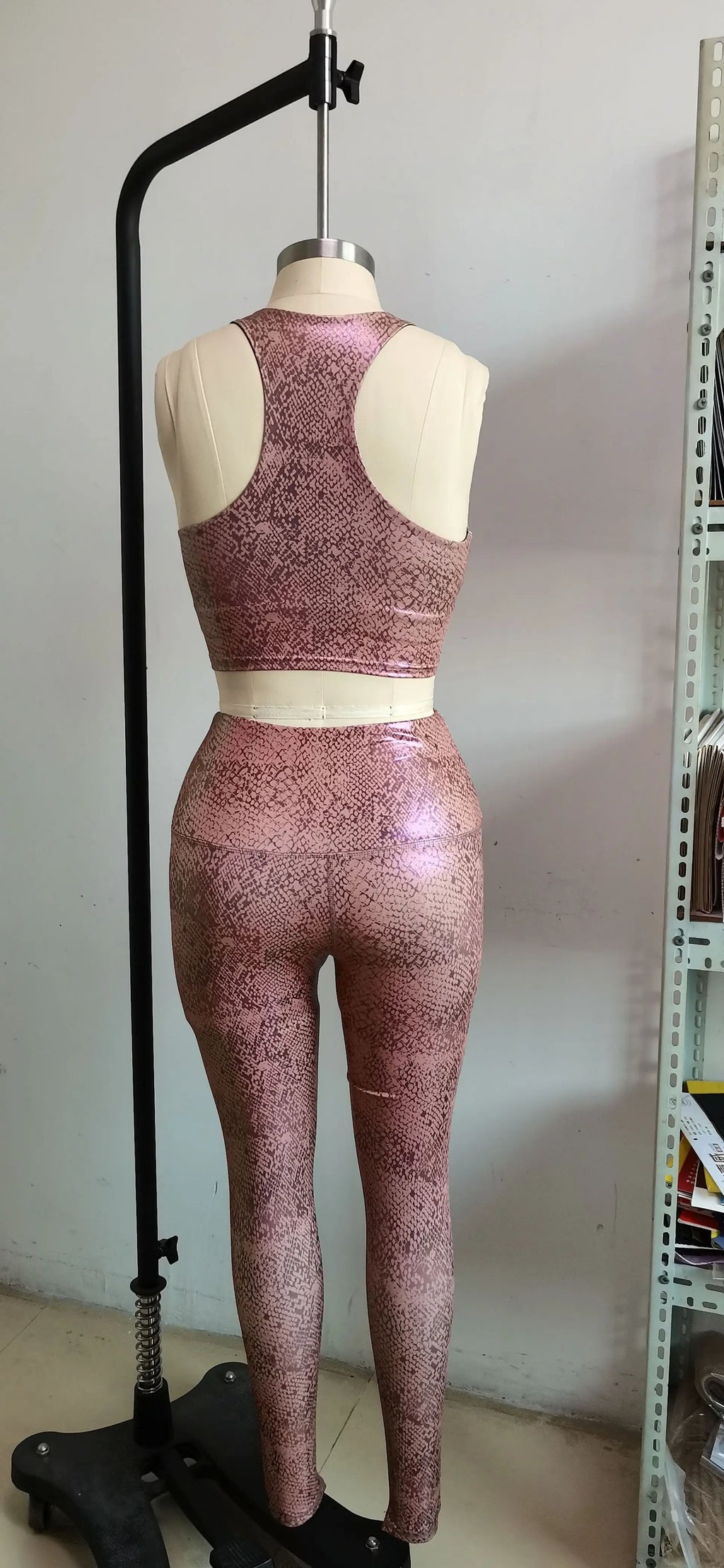 Shiny High-Waist Yoga Set