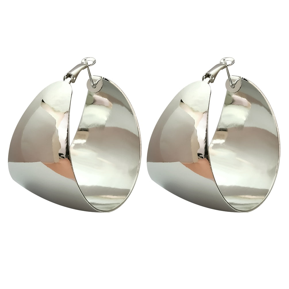 Oversized Chunky Hoop Earrings