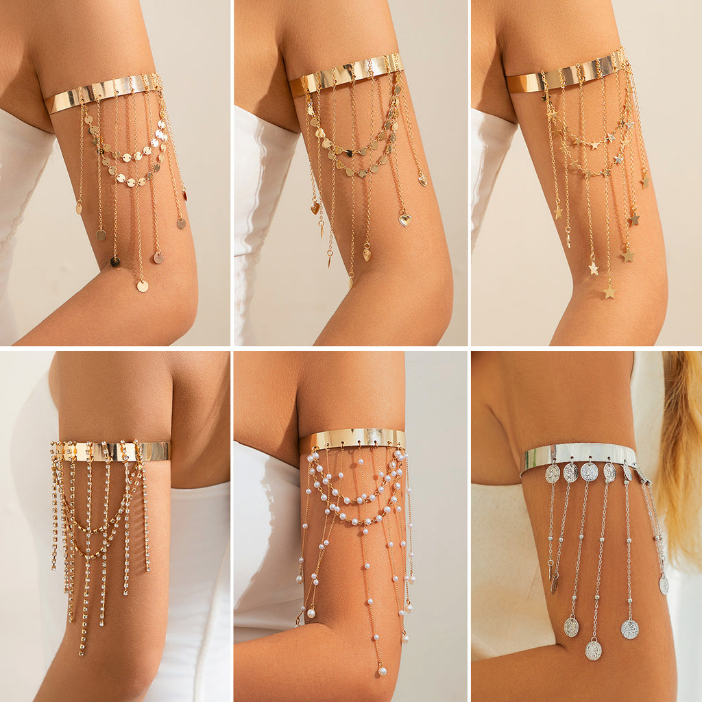 Beaded Tassel Arm Bracelet