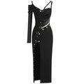 Midnight One-Shoulder Bandage Dress