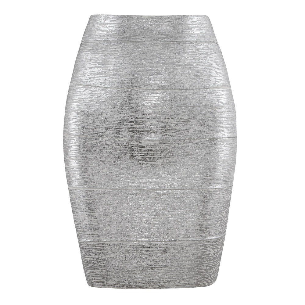 Elegant Fitted Knit Midi Skirt