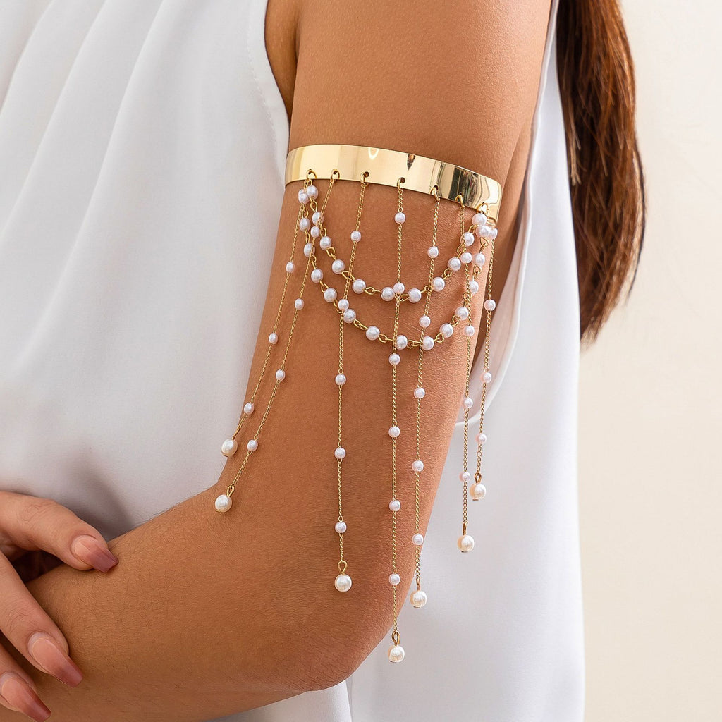Beaded Tassel Arm Bracelet