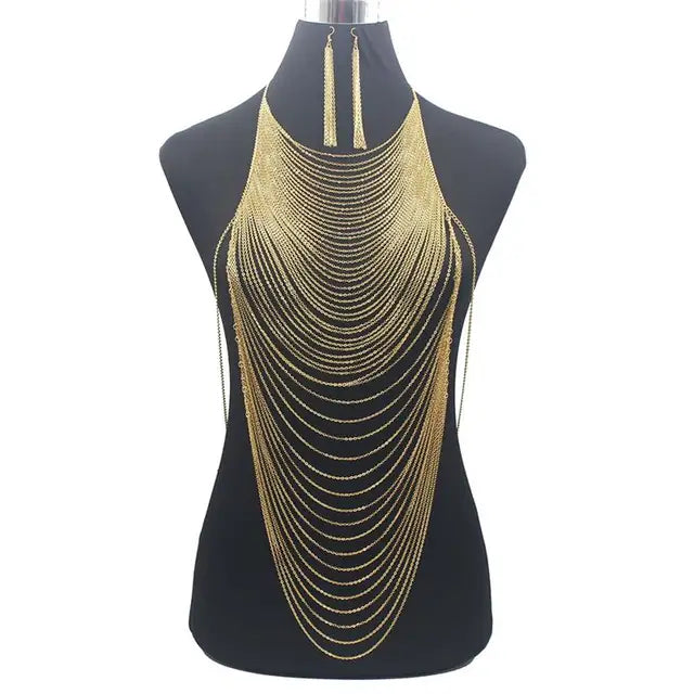 Metallic Chain Body Jewelry