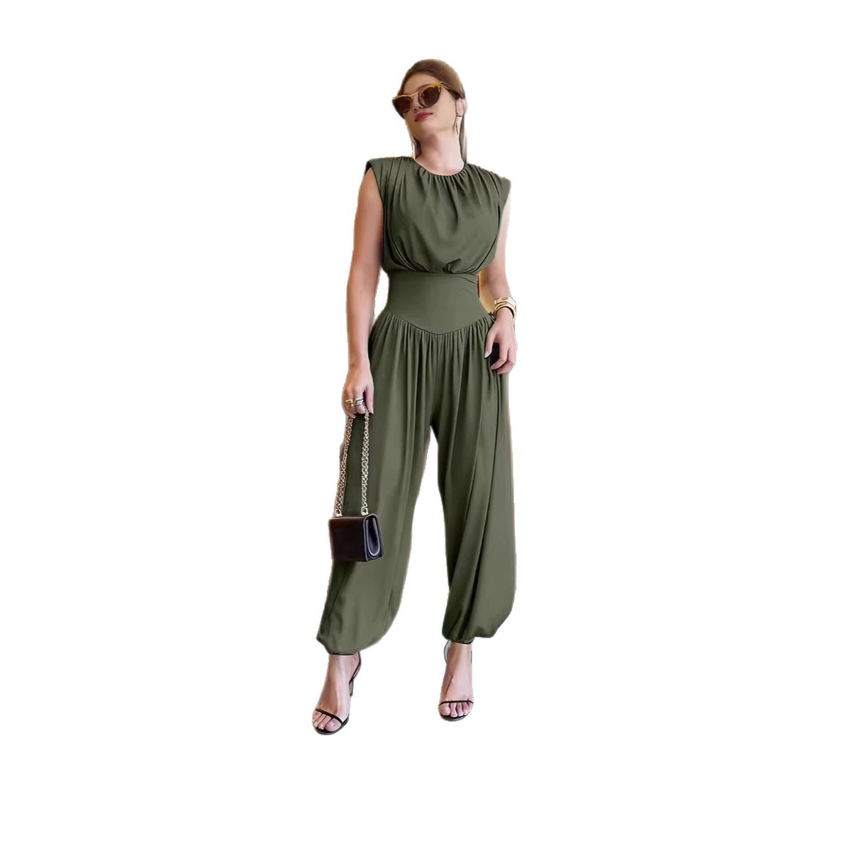 Printed Wide-Leg Jumpsuit