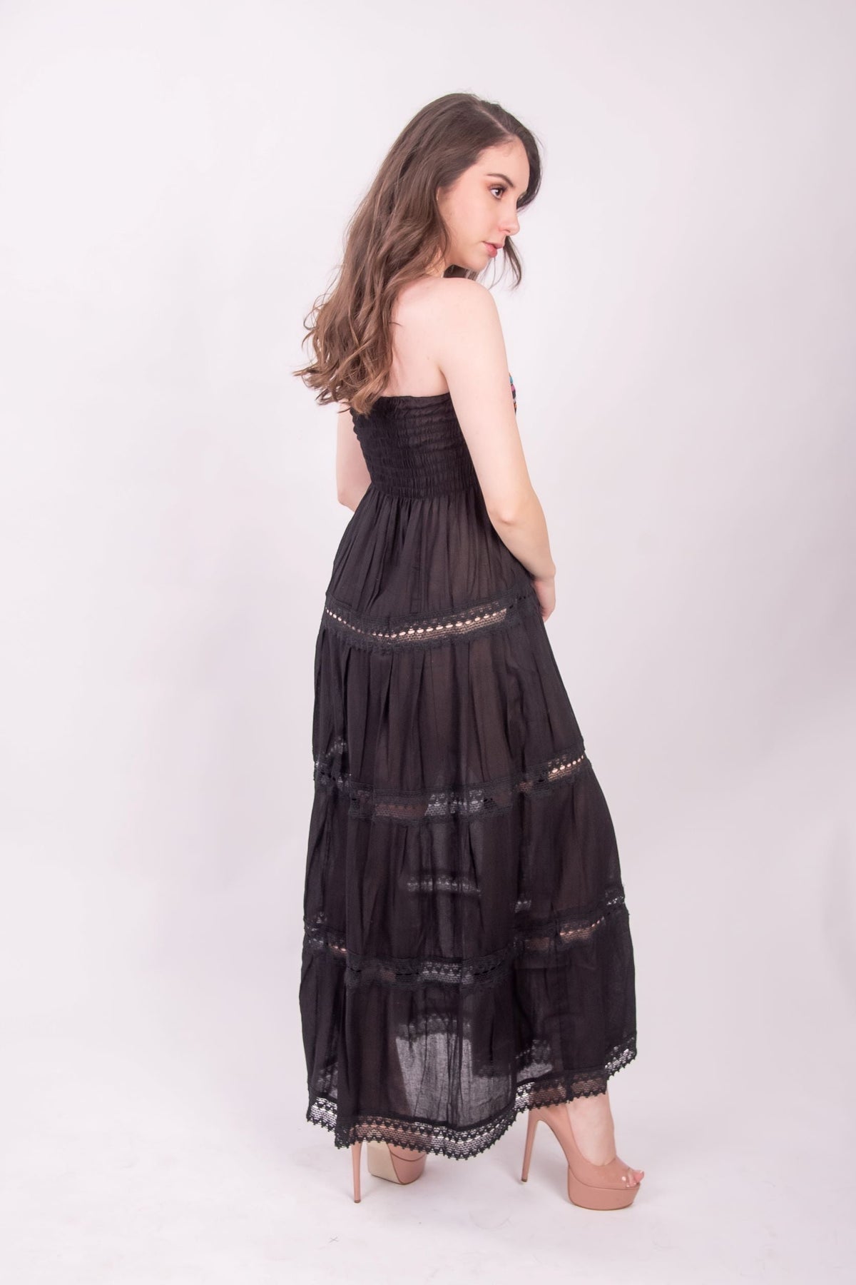 Vallarta Black Strapless Maxi Dress