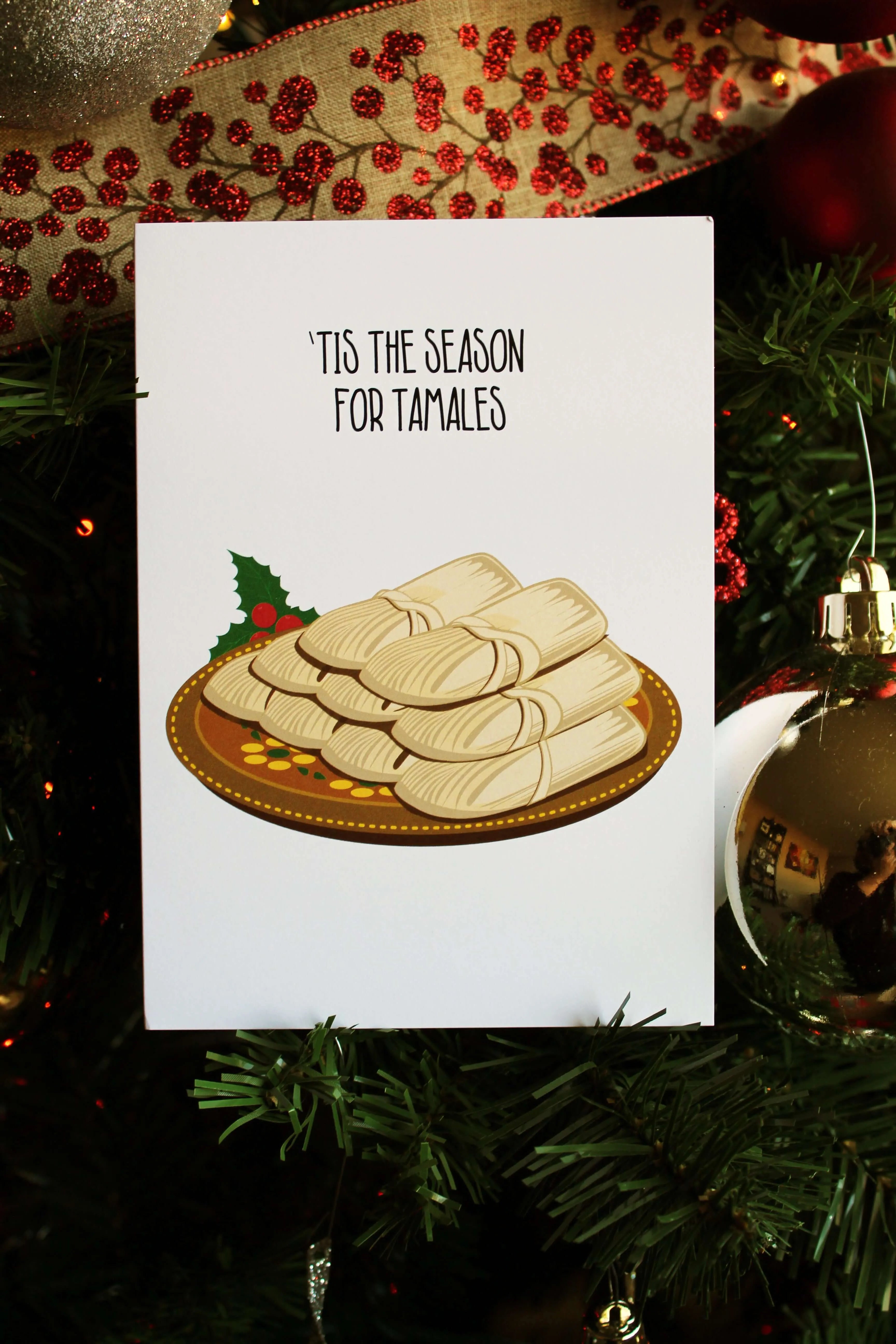 Tamales Christmas Card