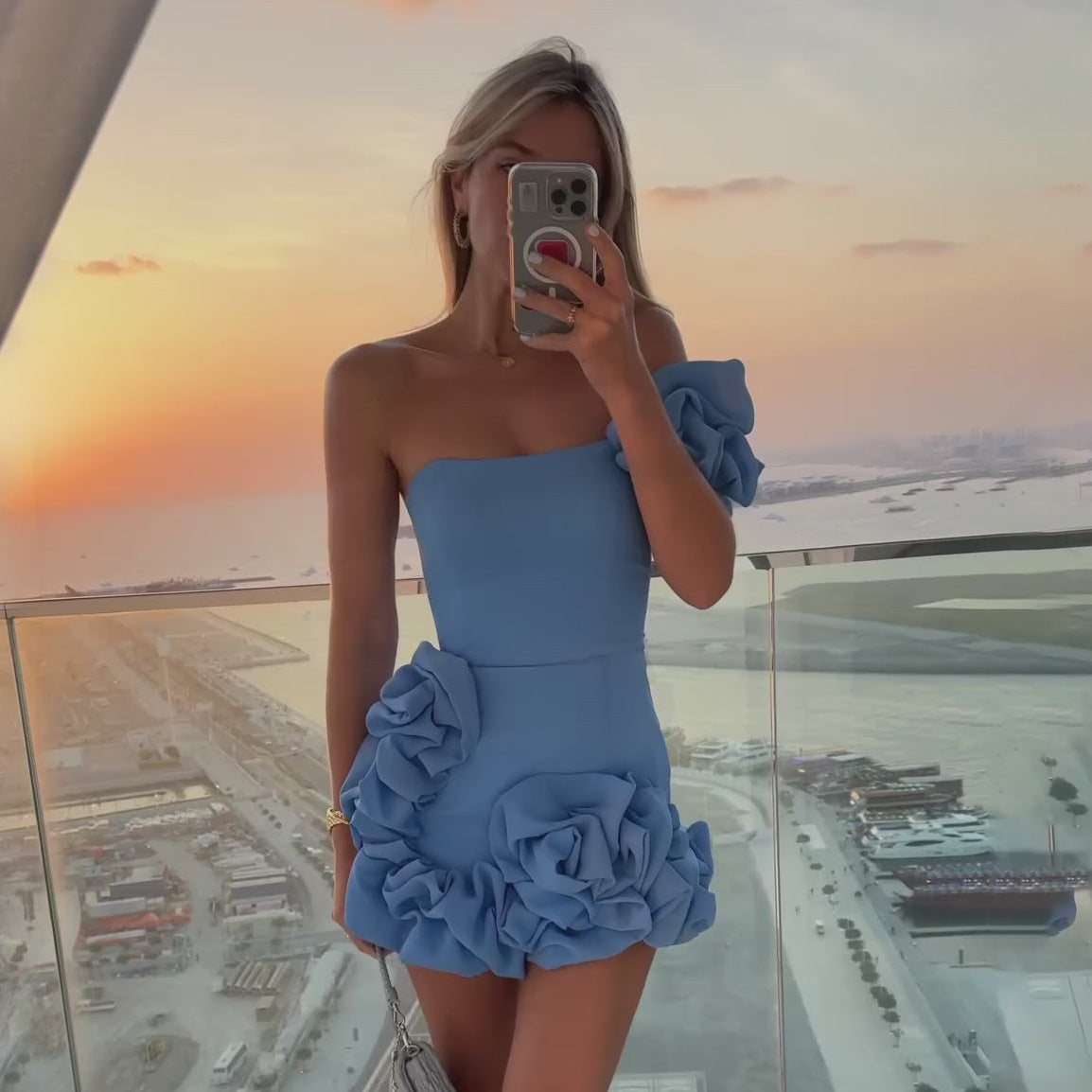 Off-Shoulder Ruffle Dress