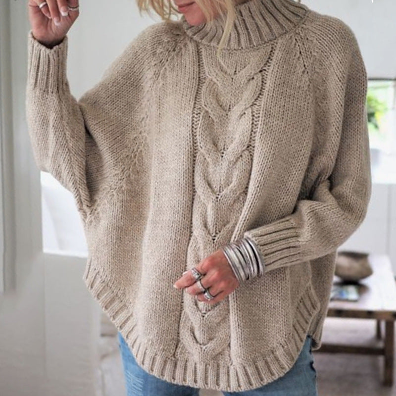 Relaxed Batwing Knit Sweater