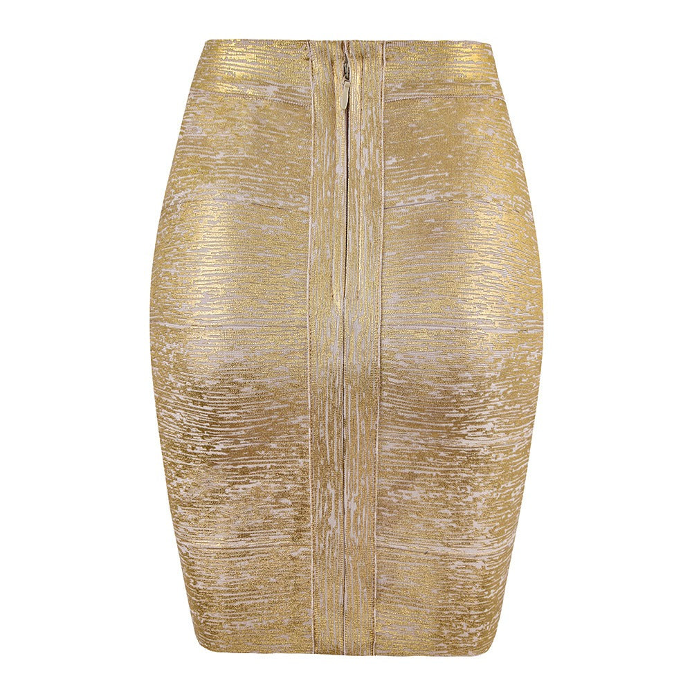 Elegant Fitted Knit Midi Skirt