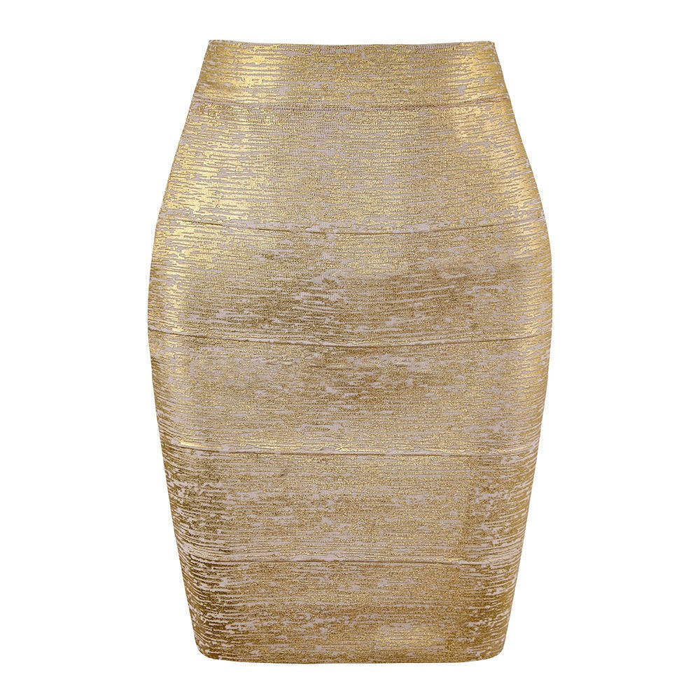 Elegant Fitted Knit Midi Skirt