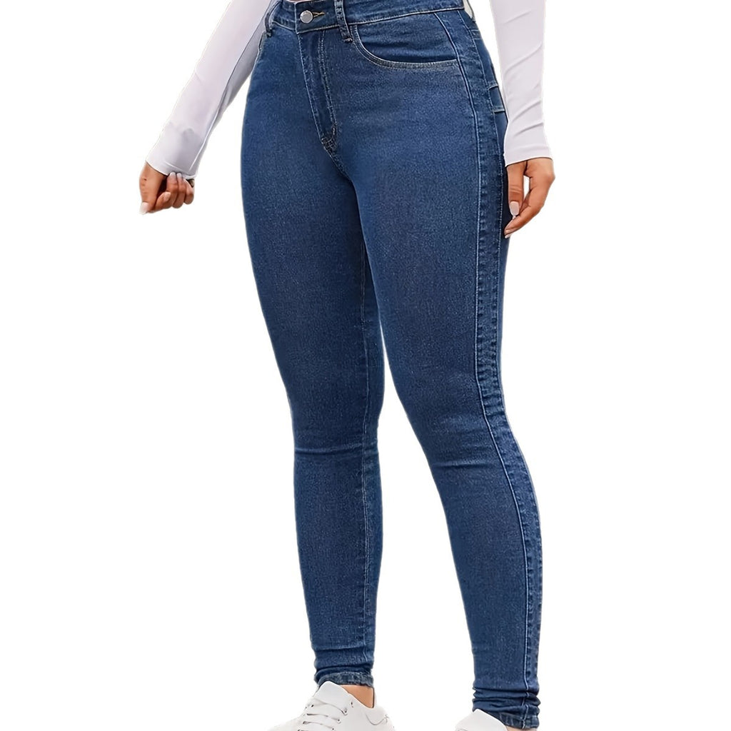 Elastic Skinny Ankle Jeans High Waist Women's Denim Pants