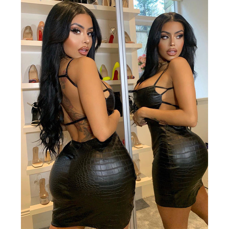 Strapless Backless Bodycon Mini Dress