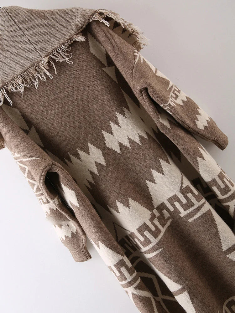 Tassel Knit Cardigan Jacket