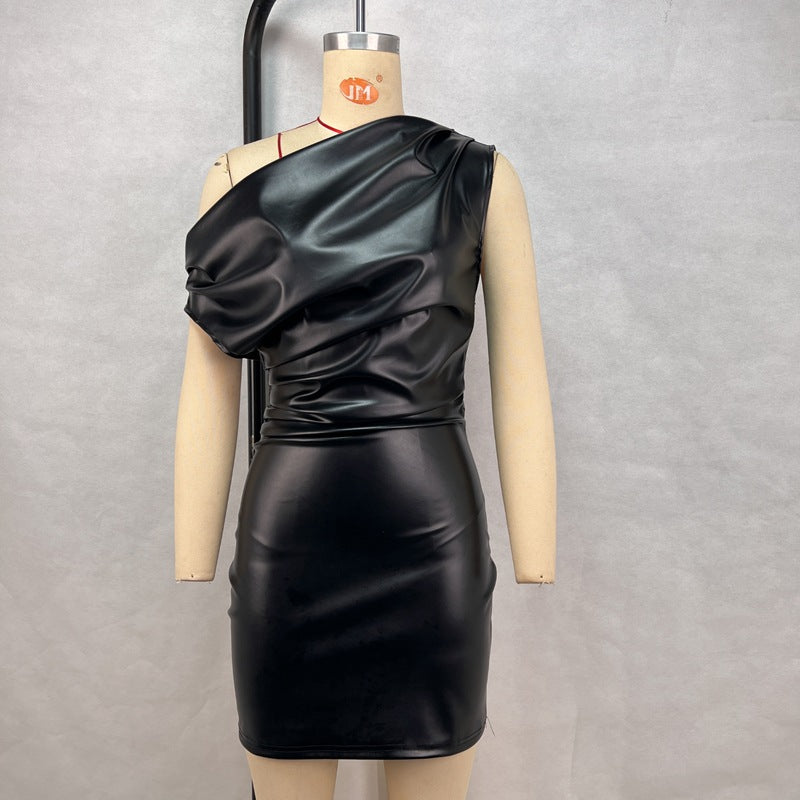 One-Shoulder Bodycon Mini Dress