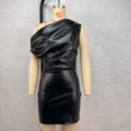 One-Shoulder Bodycon Mini Dress