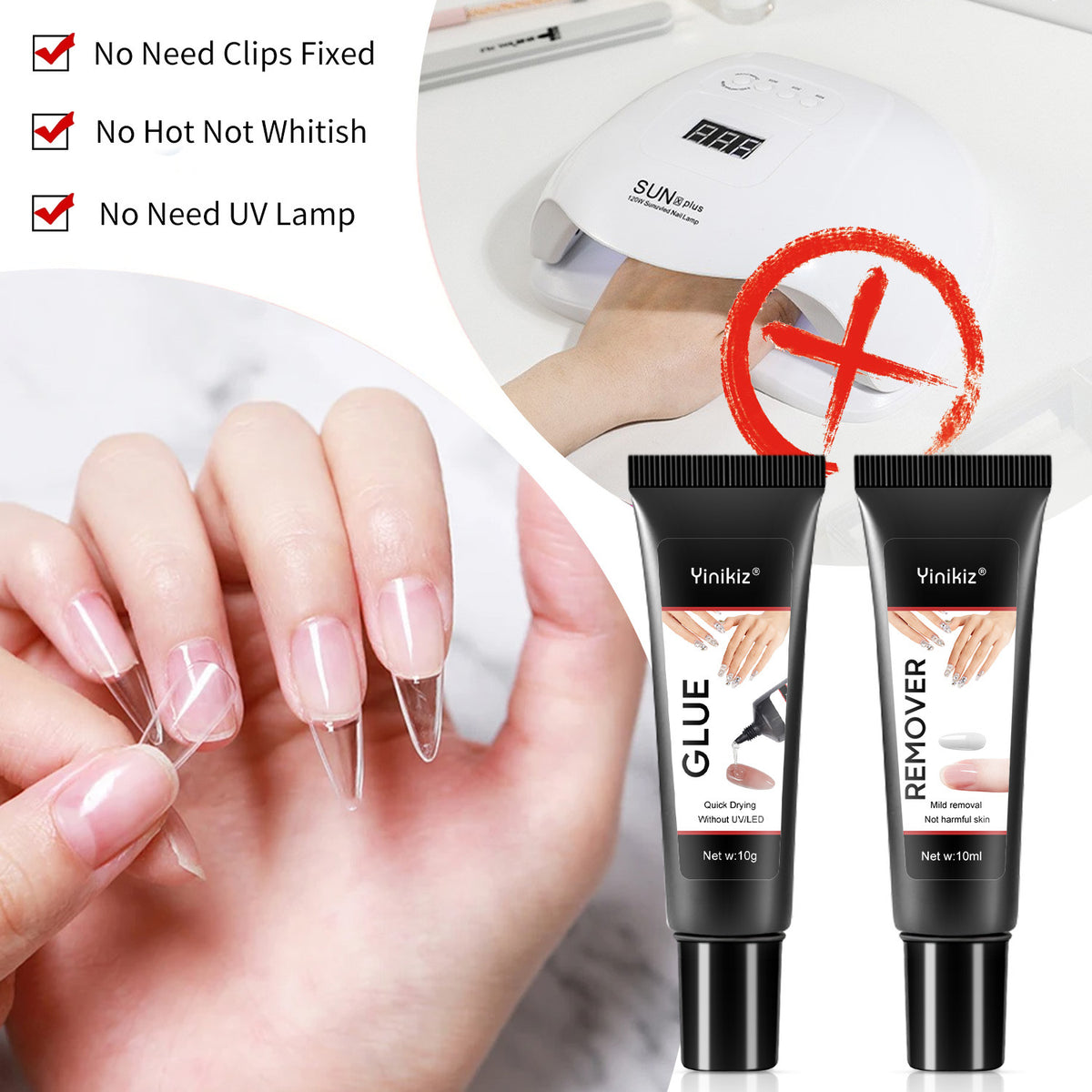 Transparent nail art reinforcement, wearing nail art, diamond adhesive, special for nail art