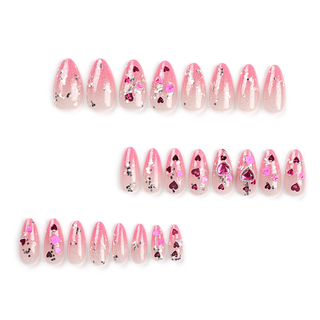 Crystal Cross Press-On Nail Set