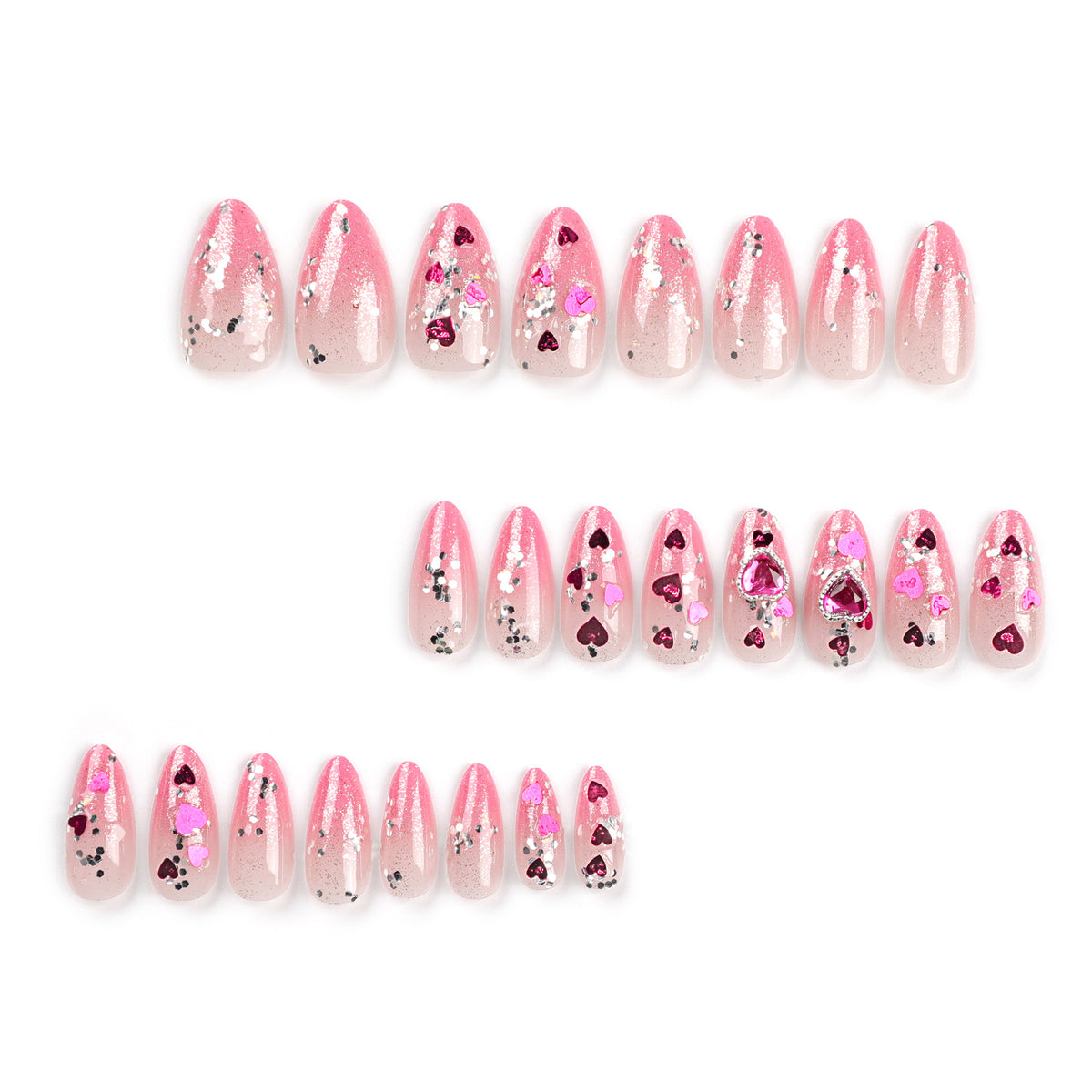 Crystal Cross Press-On Nail Set