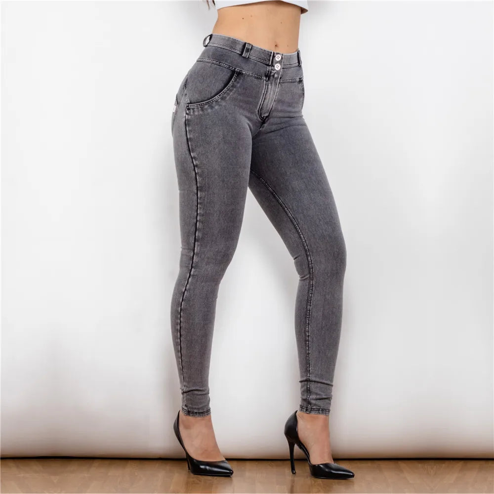 Shascullfites Melody Lifting Jeggings Butt Lift Jeans Denim Push Up Jeans Women's Pants Female Clothing Streetwear