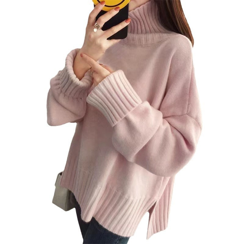 Relaxed High-Neck Sweater