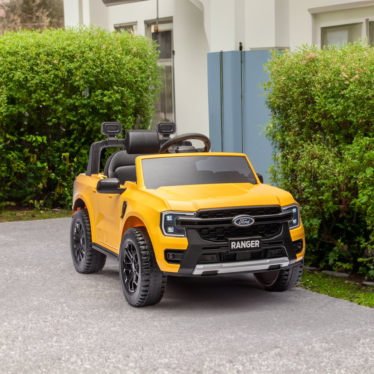 12V Licensed Ford Ranger Kids' Ride-On Truck with Remote
