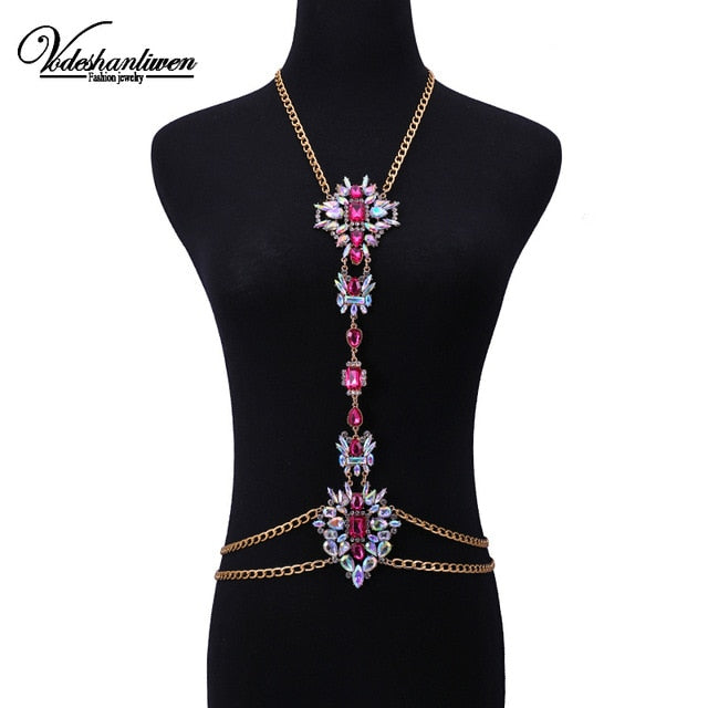 Crystal Statement Body Chain