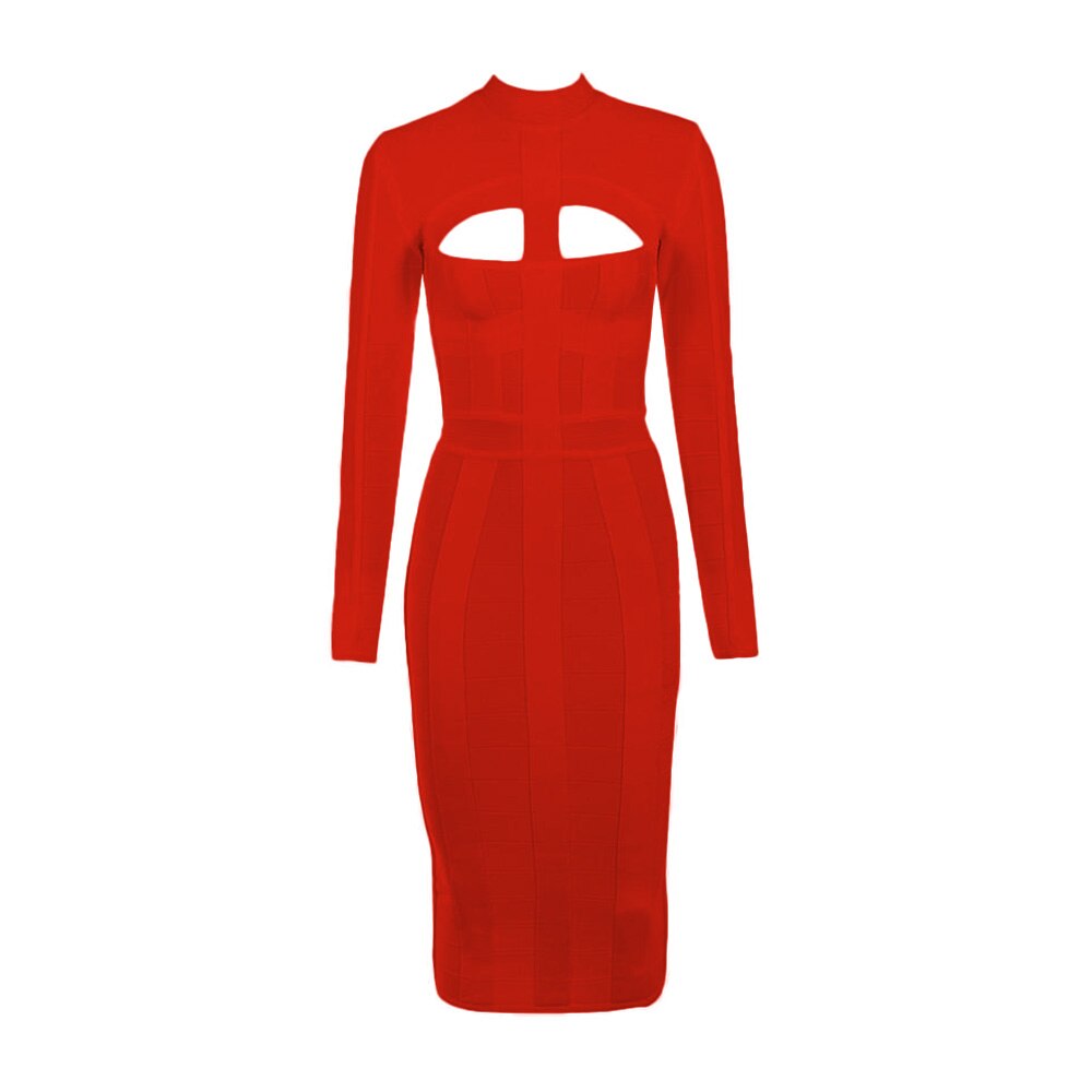 Women Bodycon Bandage Dress |  Long Sleeve
