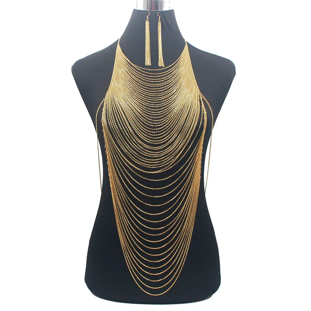 Metallic Chain Body Jewelry