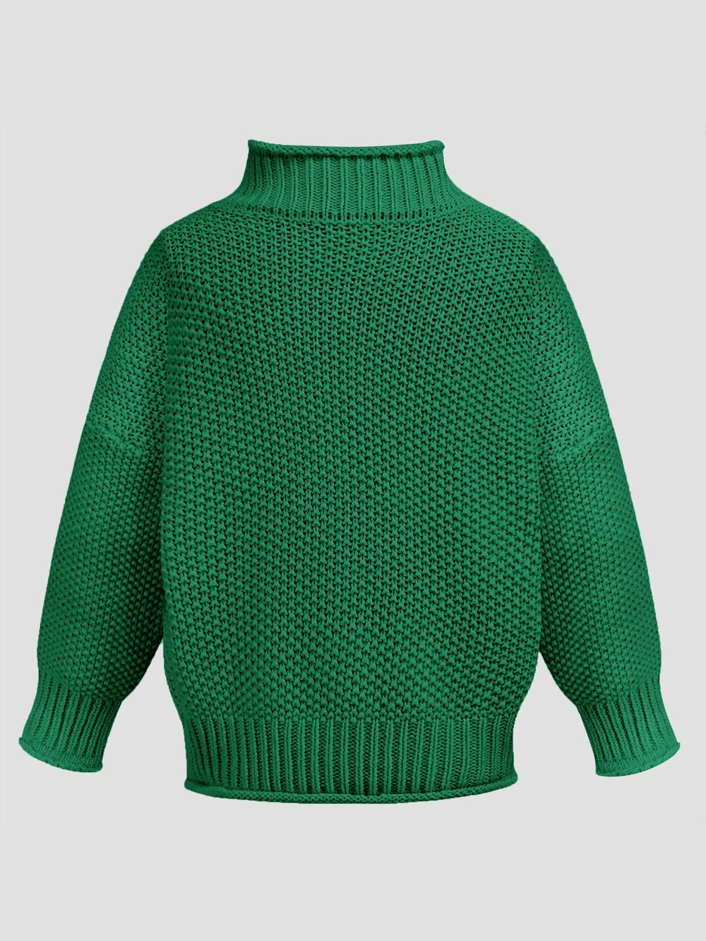 Classic Turtleneck Long-Sleeve Sweater