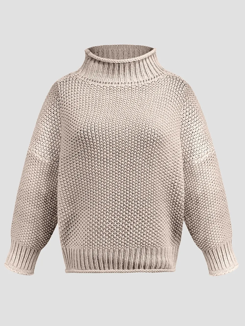 Classic Turtleneck Long-Sleeve Sweater