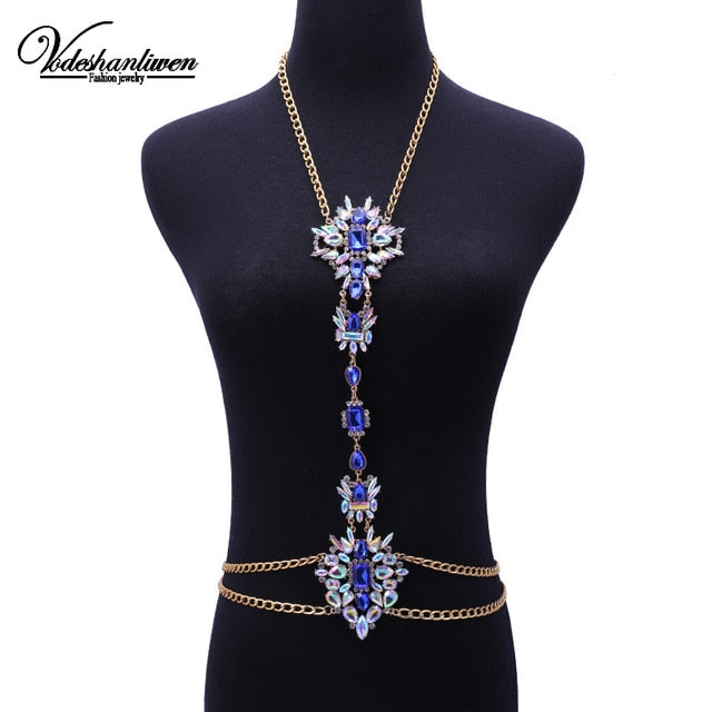 Crystal Statement Body Chain