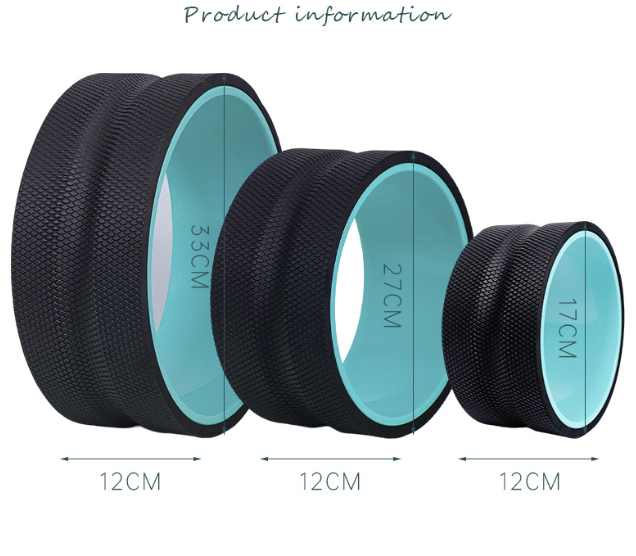 3-Piece Yoga Wheel & Massage Set