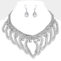 Stone Cluster Pointed Chunky Abstract Chain Necklace