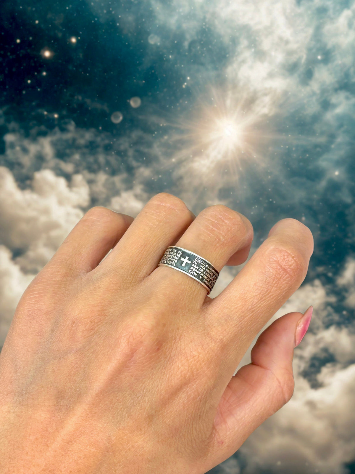 El Padre Nuestro Ring — Sterling Silver 925