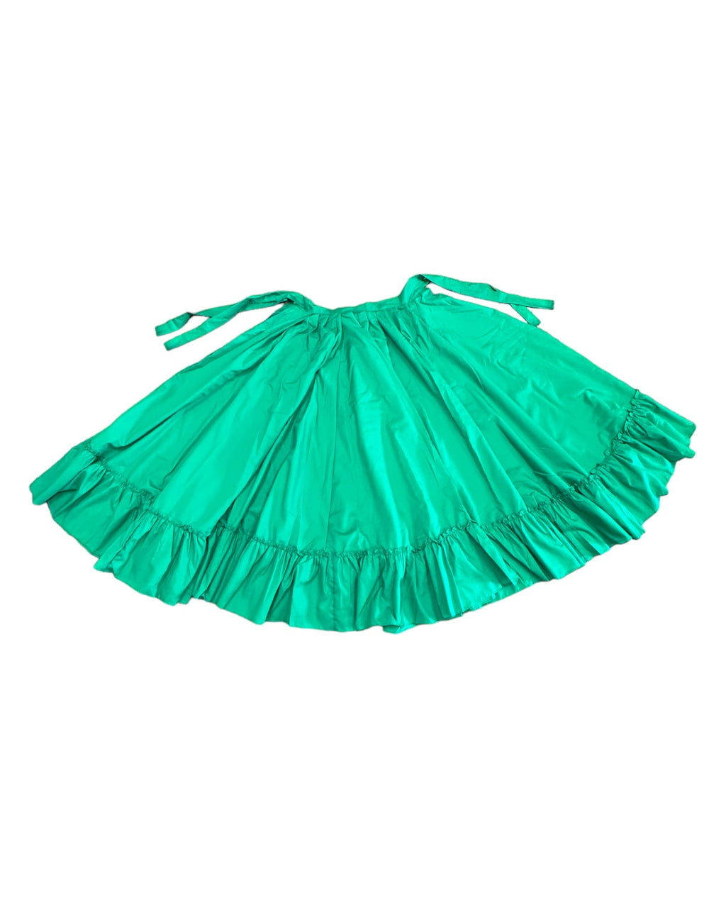Green Folklórico Skirt — Solid Color