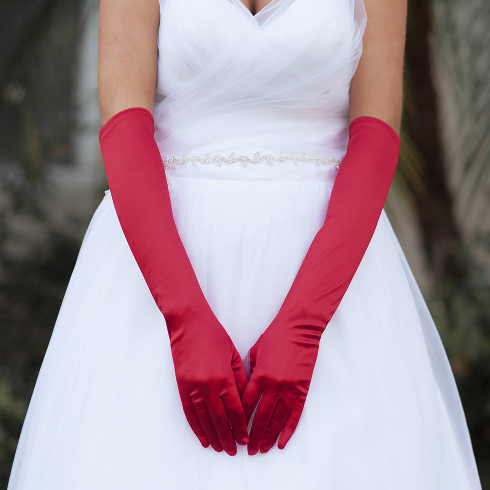 Dressy Satin Wedding Chic Gloves