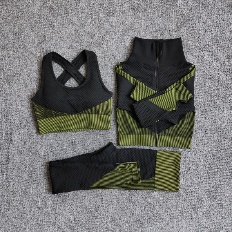 Seamless Long-Sleeve Yoga Set