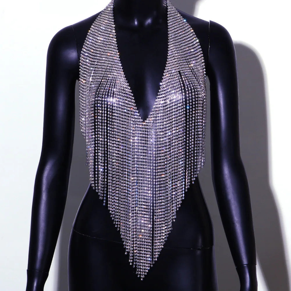 Crystal Tassel Festival Body Chain