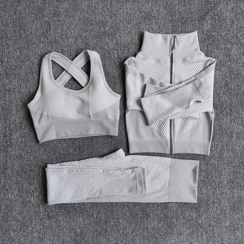 Seamless Long-Sleeve Yoga Set
