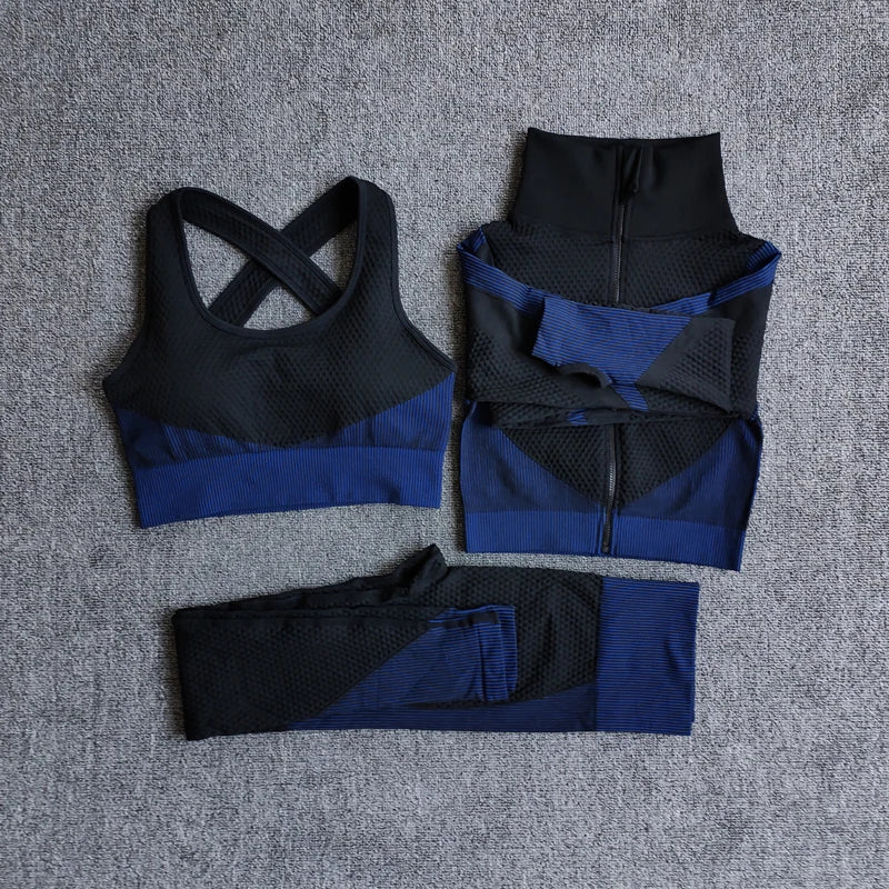Seamless Long-Sleeve Yoga Set
