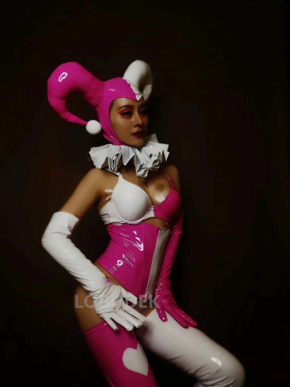 Pink Faux-Leather Four-Piece Festival Set