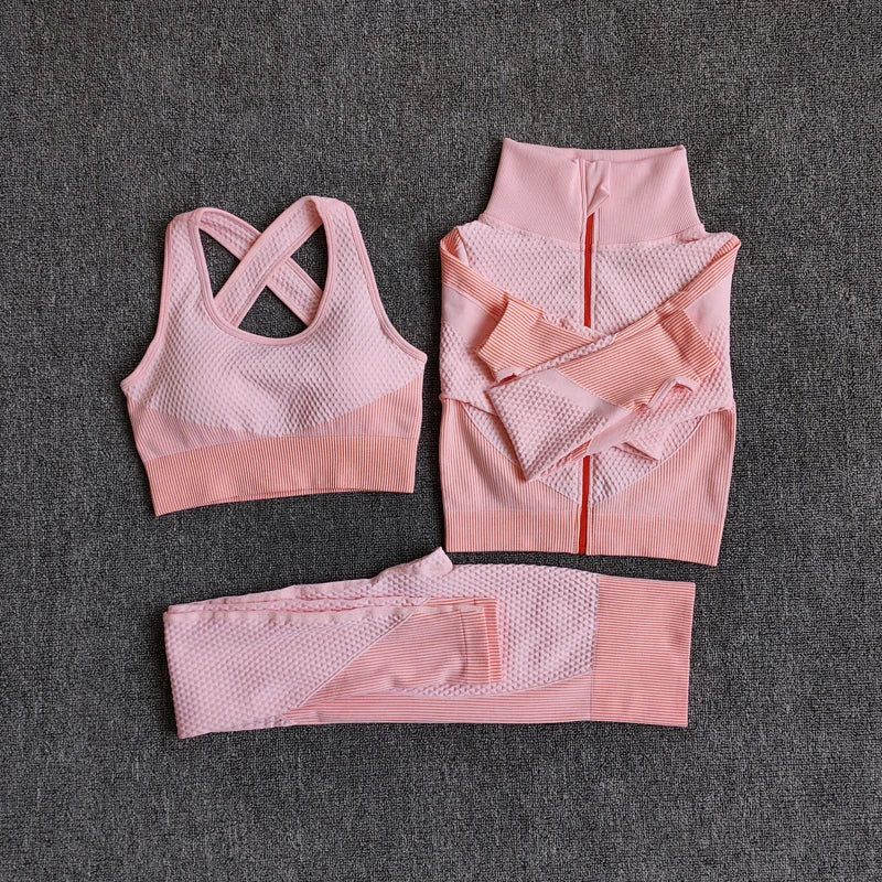 Seamless Long-Sleeve Yoga Set